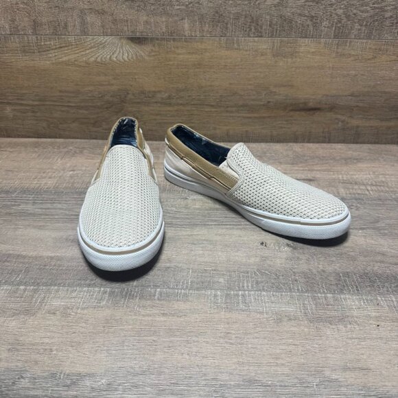 Tommy Bahama Jaali Tan Canvas Mesh Slip On Shoes Men's Size 10 - Picture 6 of 7